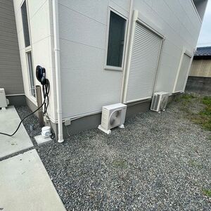 藤枝市周辺の戸建て住宅に設置したEV充電用コンセント