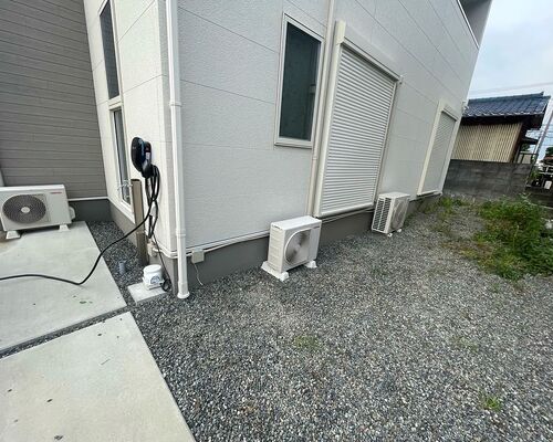 藤枝市周辺の戸建て住宅に設置したEV充電用コンセント